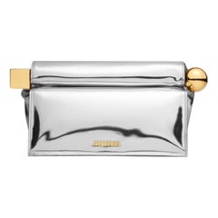 Jacquemus La Pochette rond carré NEW Silber Clutch RARE LE CHOUCHOU