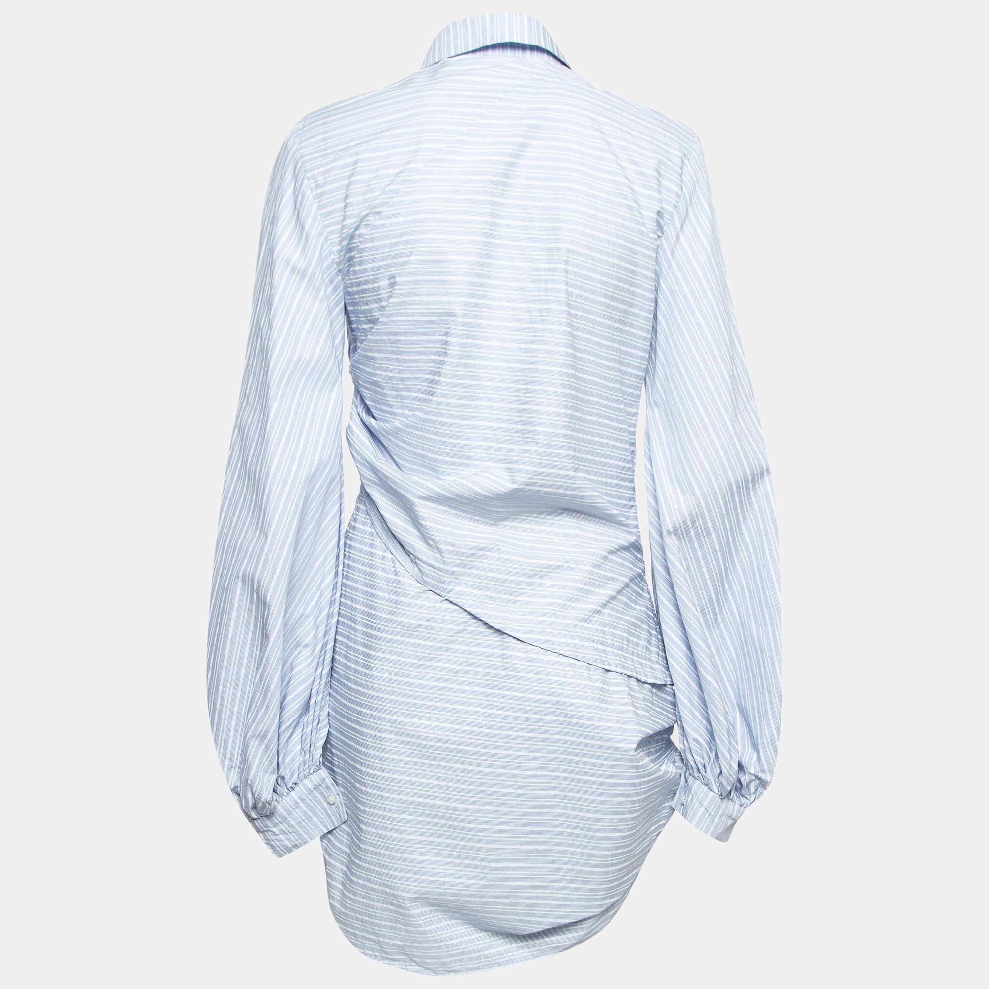 This Jacquemus cotton dress brings elegant details and a lovely silhouette. It is made from the finest materials and is bound to give you comfort.