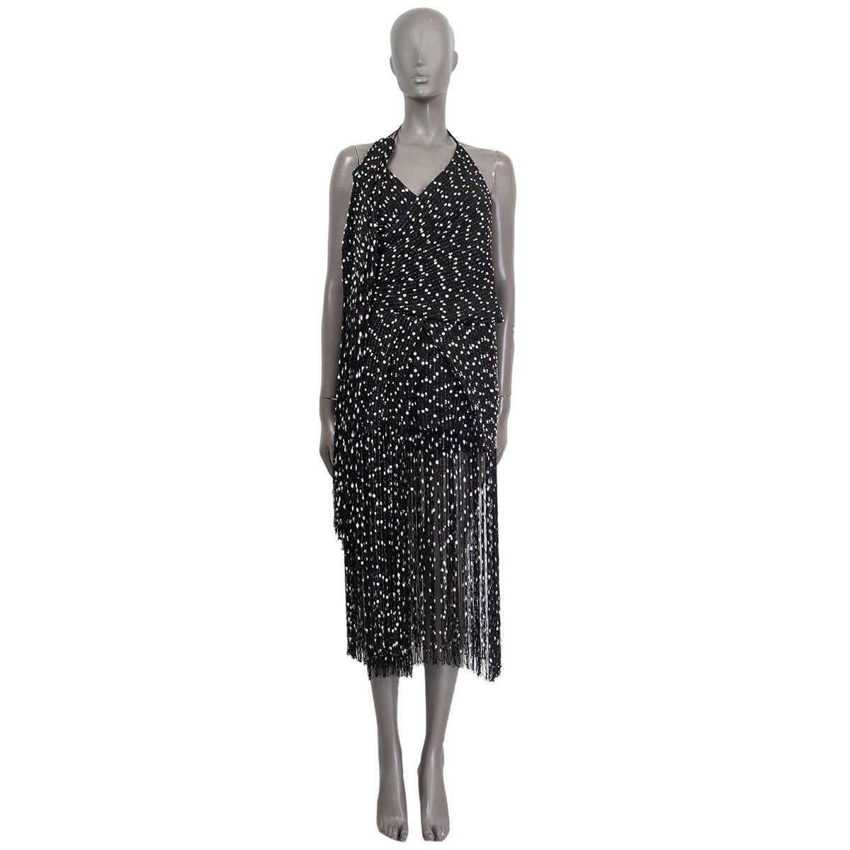 De las mujeres Jacquemus La Riviera 'La Jupe Capri' minifalda negra con flecos XS