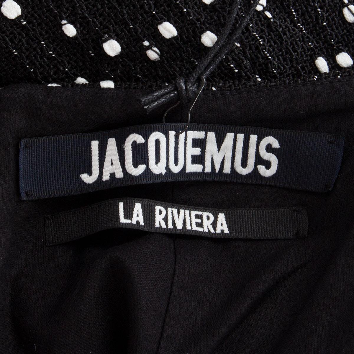 Jacquemus La Riviera 'La Jupe Capri' black fringed Mini Skirt XS In Excellent Condition In Zürich, CH