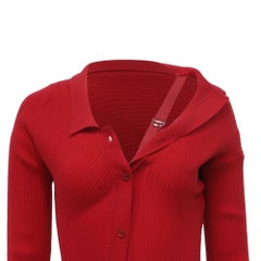Jacquemus La Robe Maille Colin Mini Dress in Red Wool