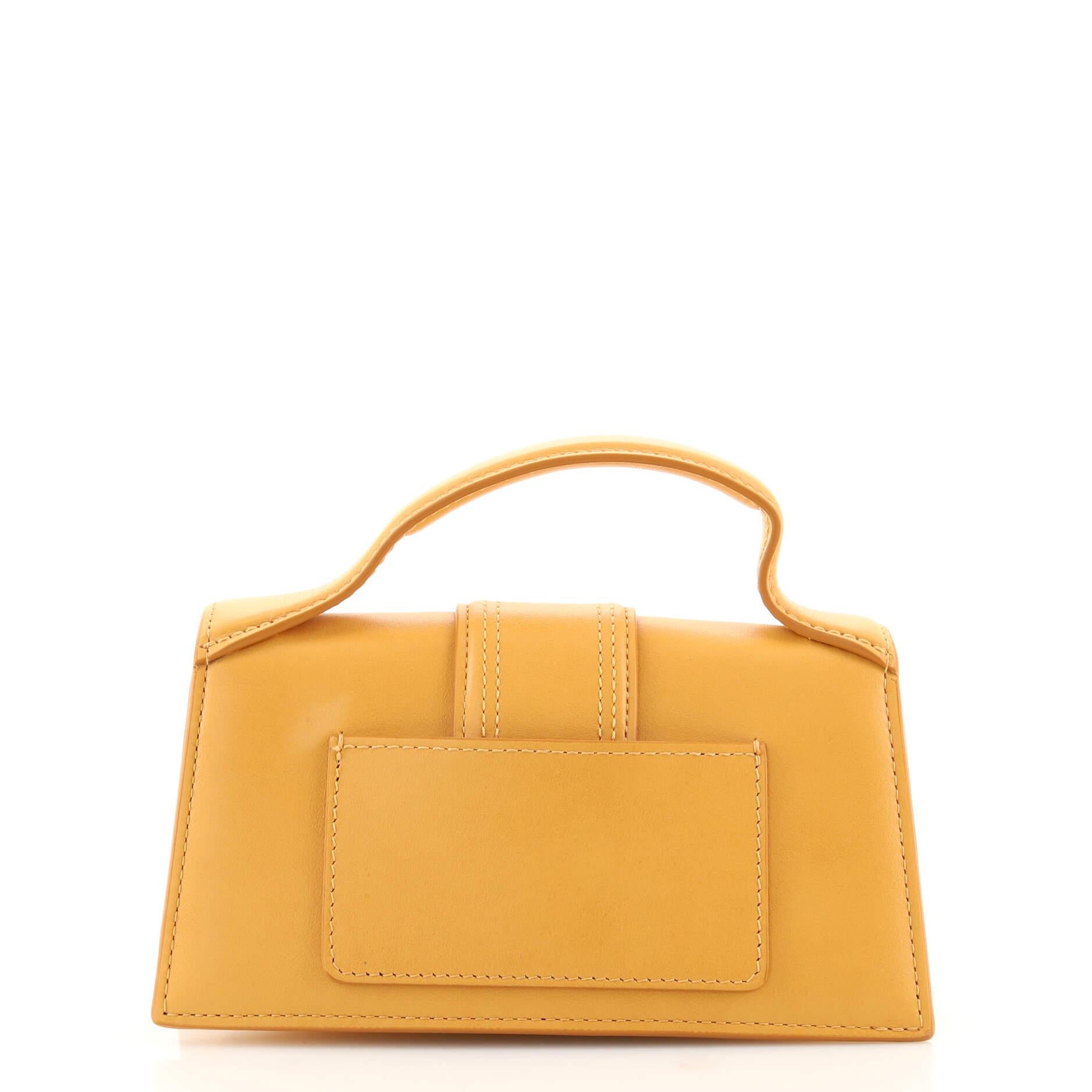Jacquemus Le Bambino Flap Bag Leather In Good Condition In NY, NY