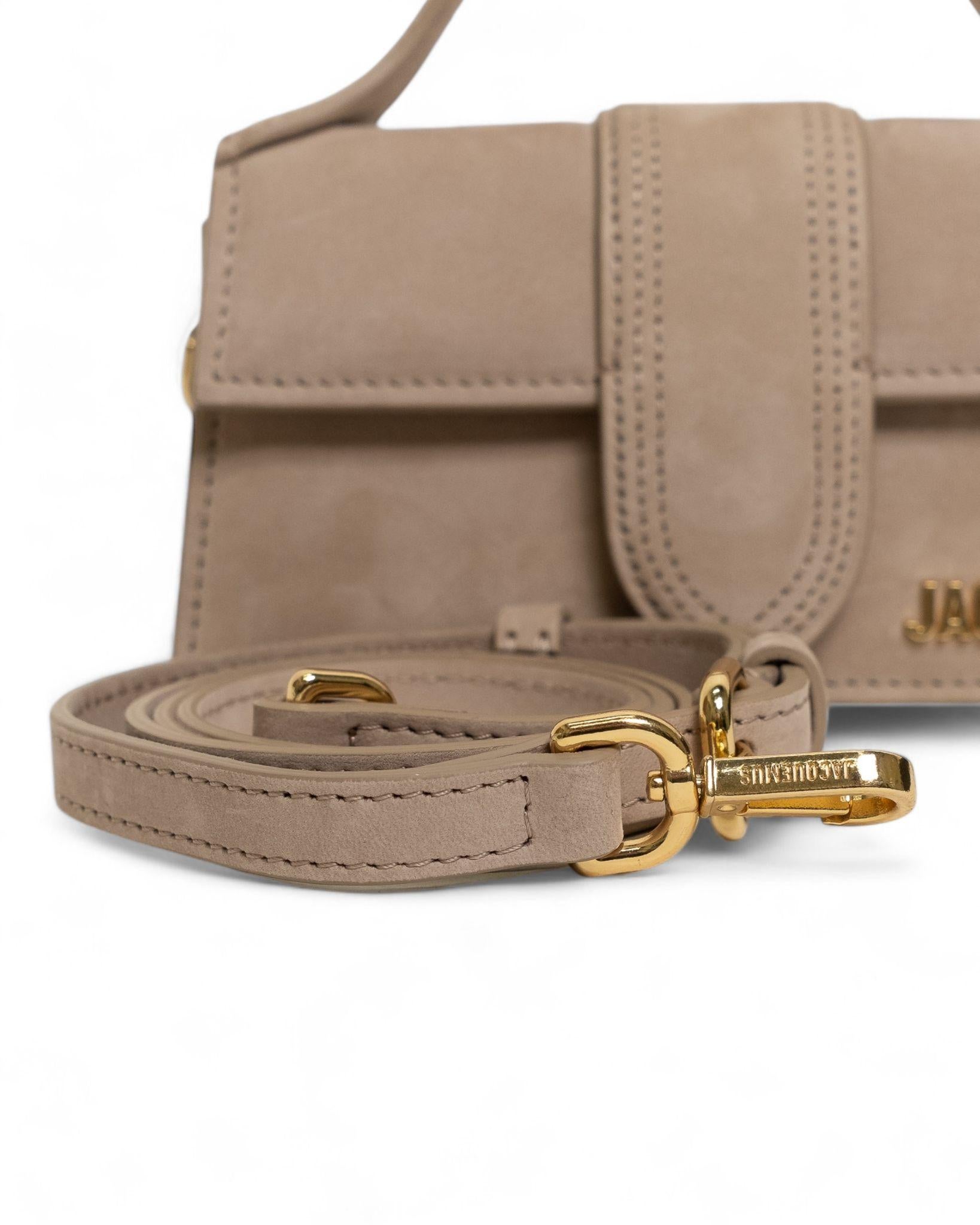 Jacquemus Le Bambino Mini Suede Beige 7
