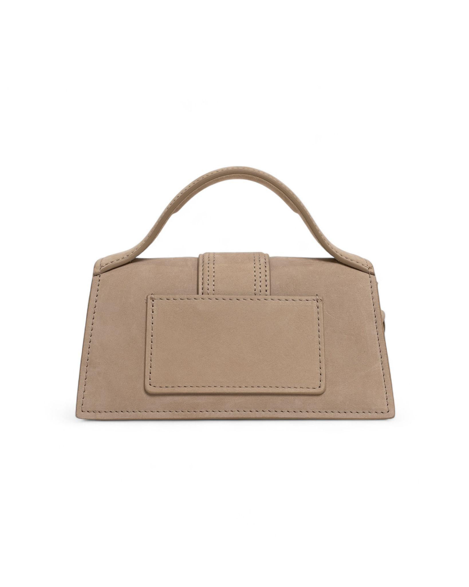 Women's Jacquemus Le Bambino Mini Suede Beige