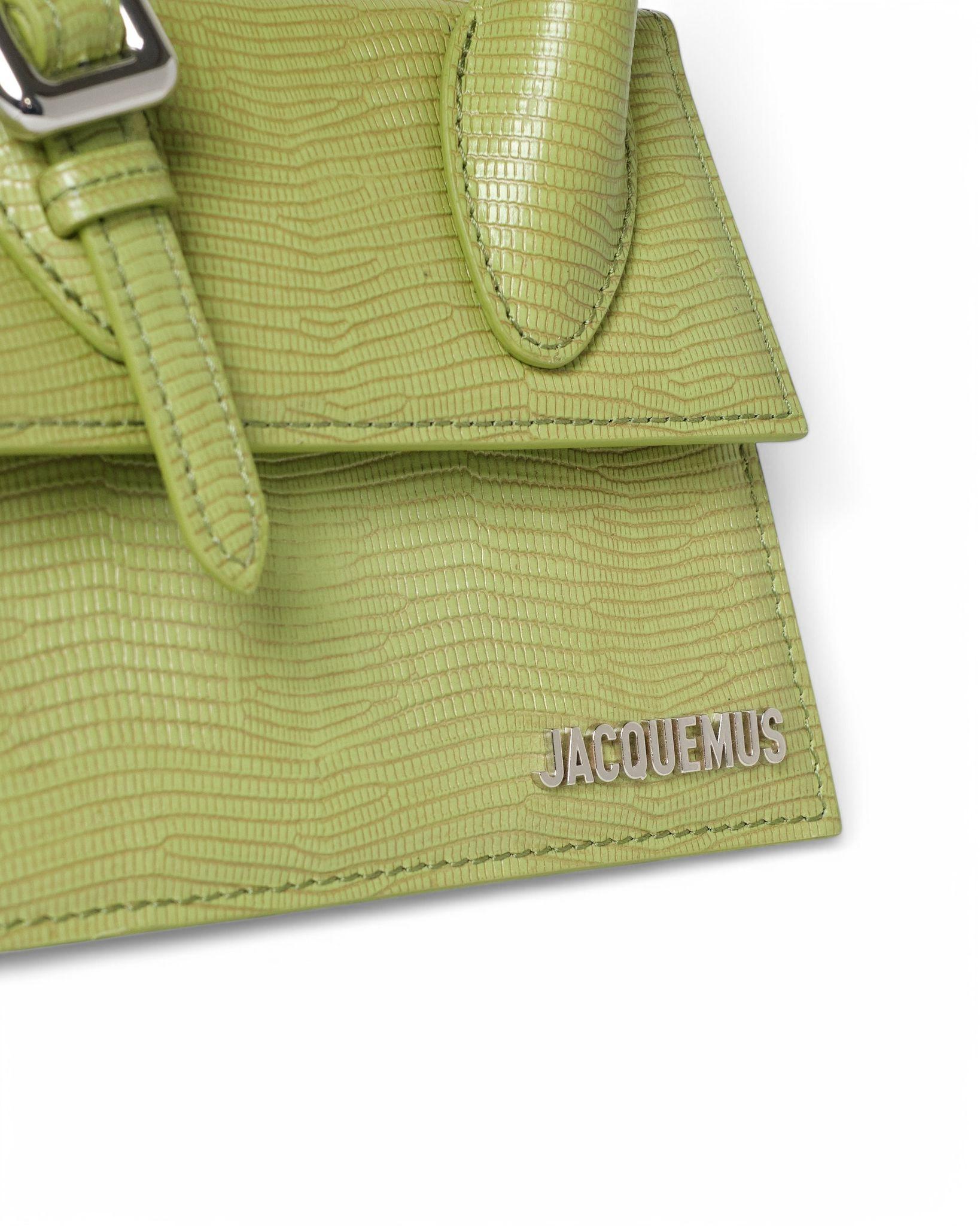 Jacquemus Le Chiquito Moyen Boucle Python Vert en vente 6