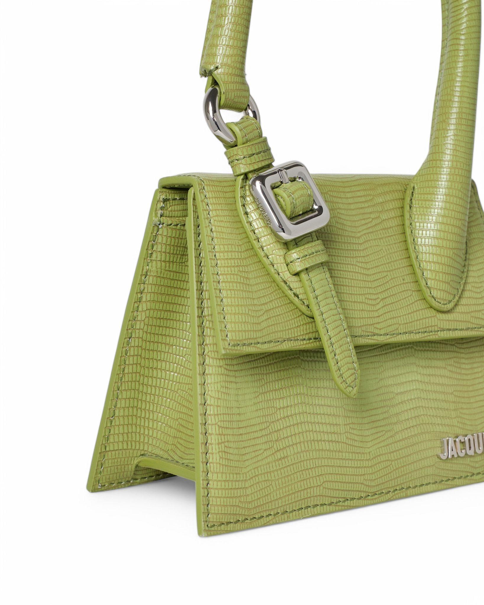 Jacquemus Le Chiquito Moyen Boucle Python Vert en vente 7