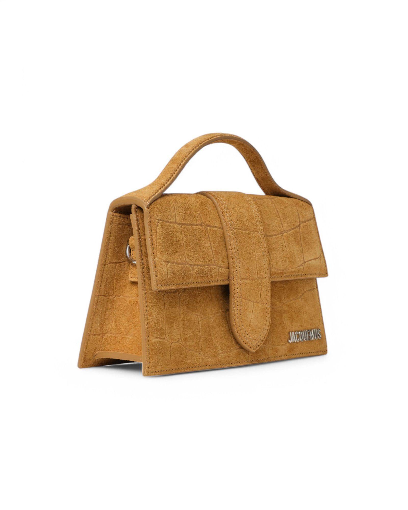 Brown Jacquemus Le Grand Bambino Cocco Camoscio Cammello