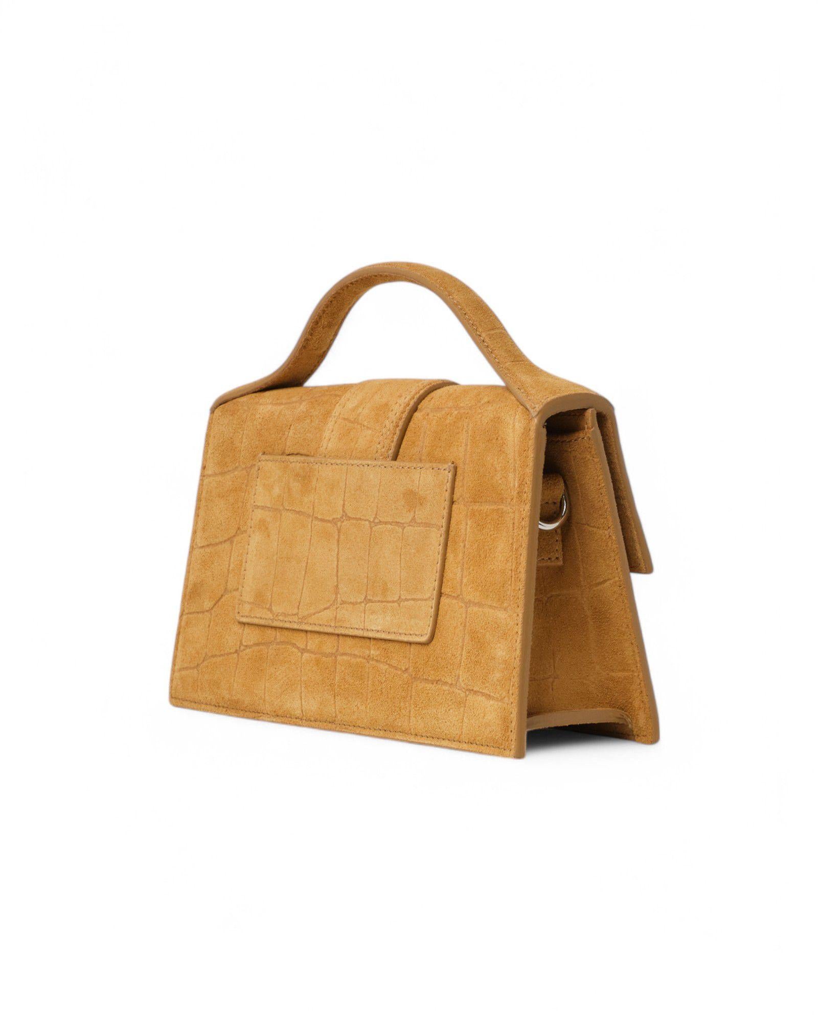 Donna Jacquemus Le Grand Bambino Cocco Camoscio Cammello