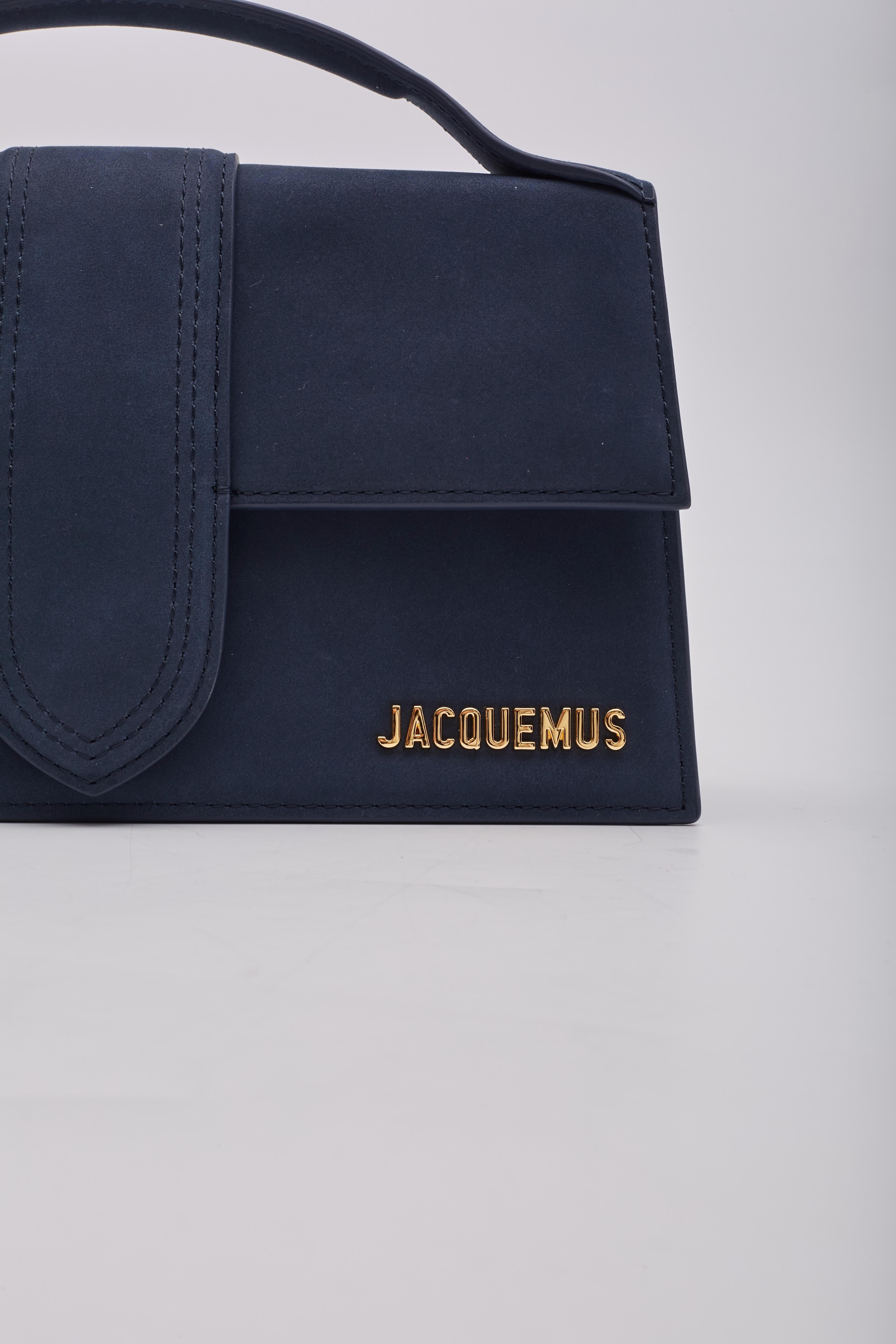 Jacquemus Le Grand Bambino Dark Navy Leather Shoulder Bag 4