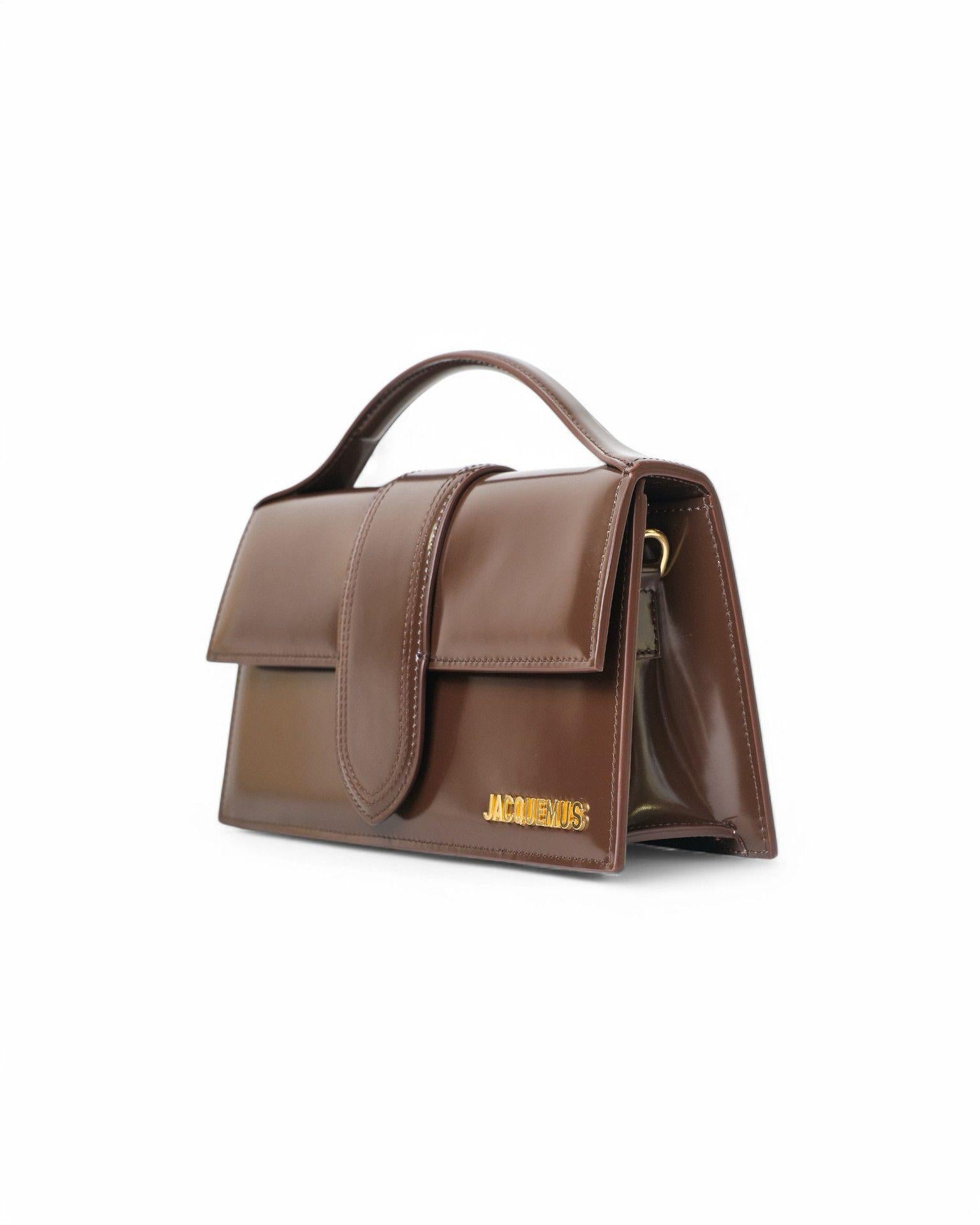 Black Jacquemus Le Grand Child Glossy Brown