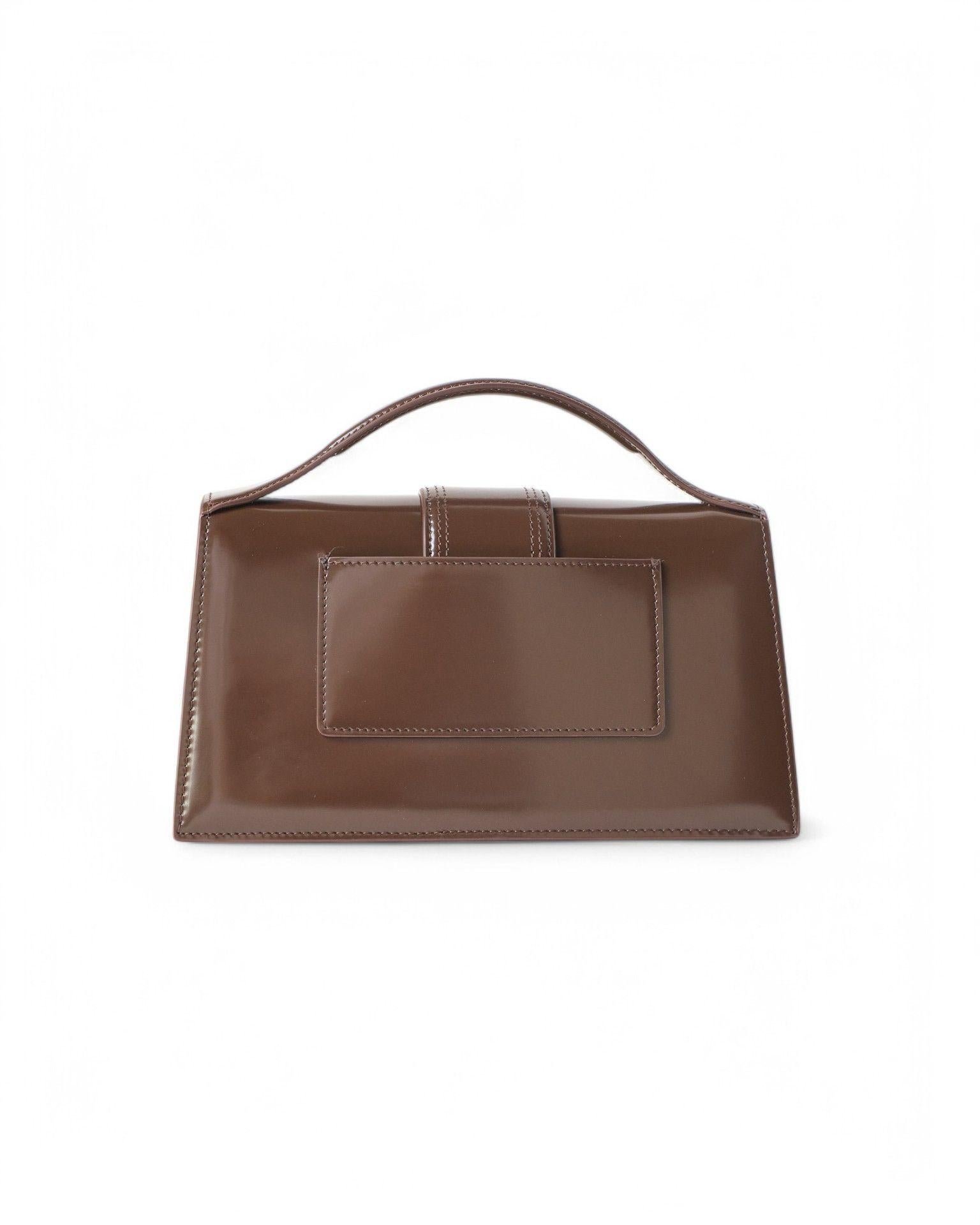 Jacquemus Le Grand Child Glossy Brown In New Condition In Torre Del Greco, IT