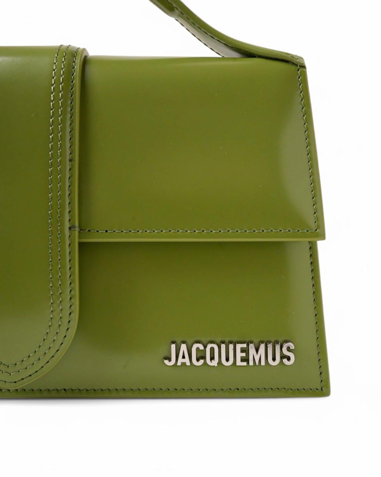Brown Jacquemus Le Grand Child Glossy Green