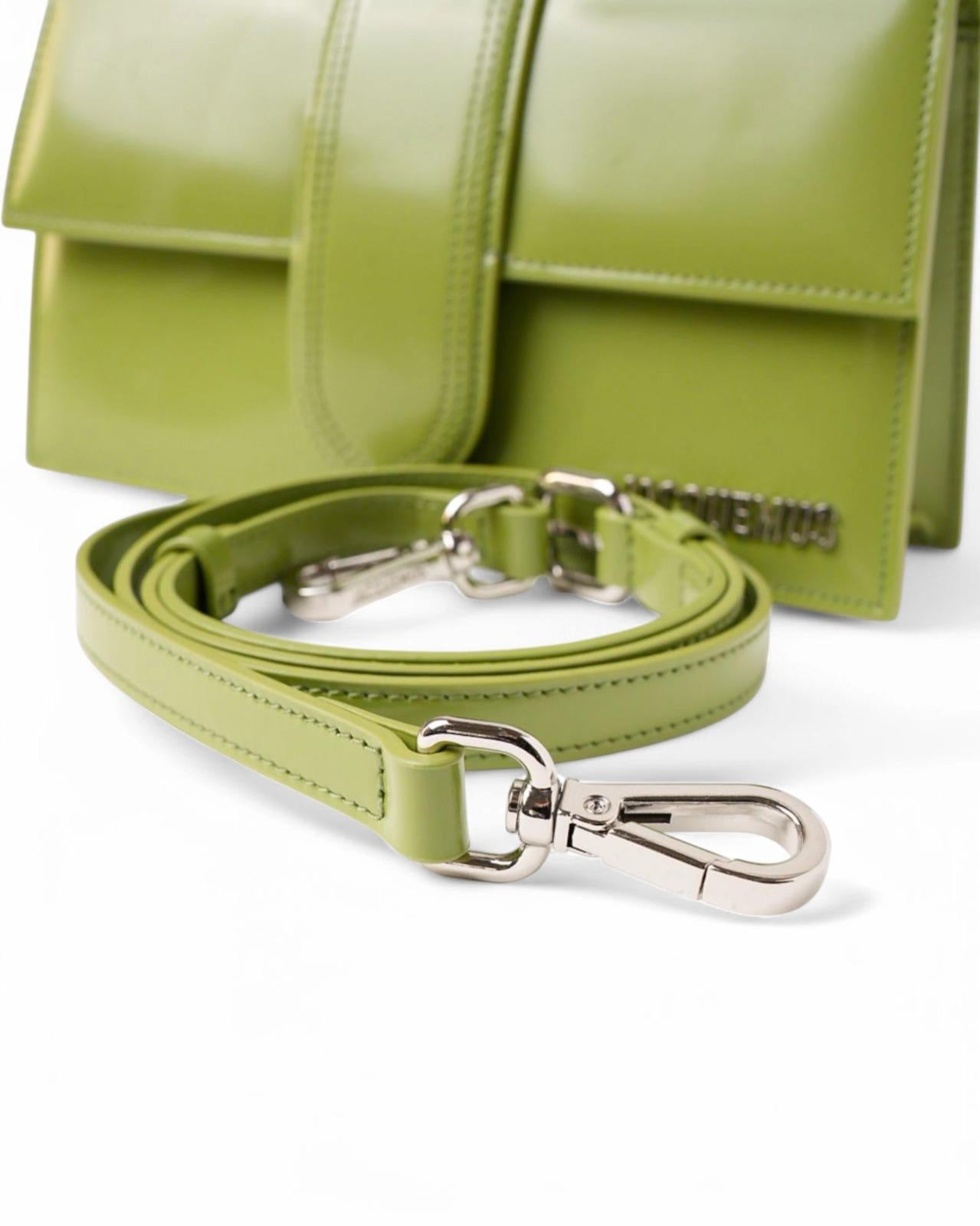 Jacquemus Le Grand Child Glossy Green In New Condition In Torre Del Greco, IT