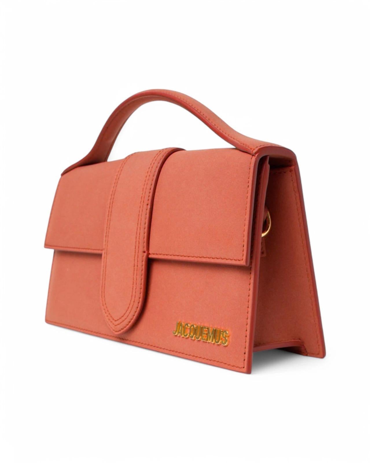 Orange Jacquemus Le Grand Baby Nubuck Clay