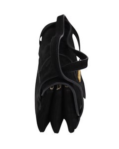 Jacquemus Le Sac Minho Nubuck Mini Bag in Black Suede
