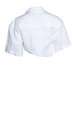 Jacquemus, le splash Baumwoll-Top in Weiß