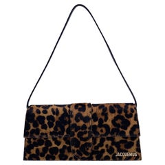 Jacquemus Leopard Brown Le Long Bambino Structured Shoulder Bag