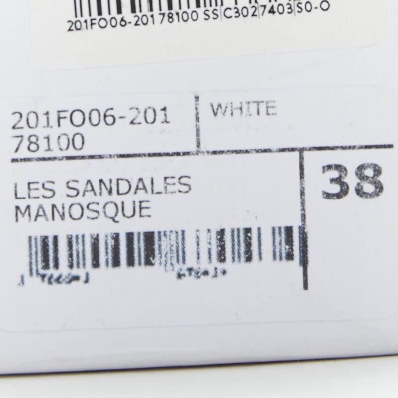 JACQUEMUS Les Sandales white minimal decorative ball heel sandal EU38 For Sale 7
