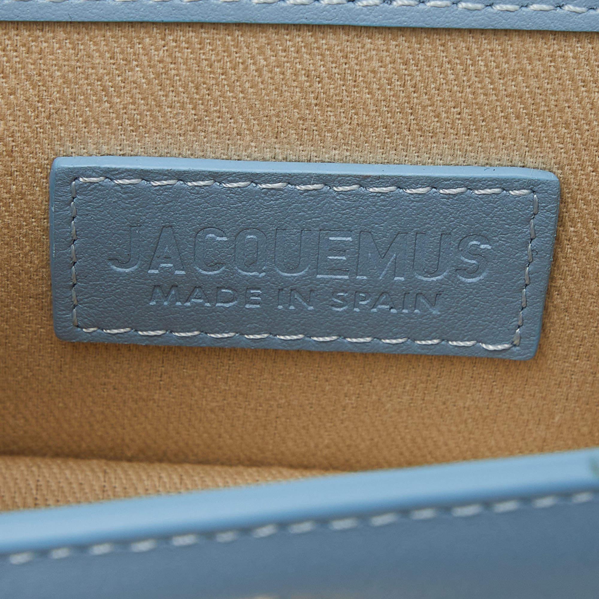 Jacquemus Light Blue Leather Mini Le Piccolo Chain Bag 4