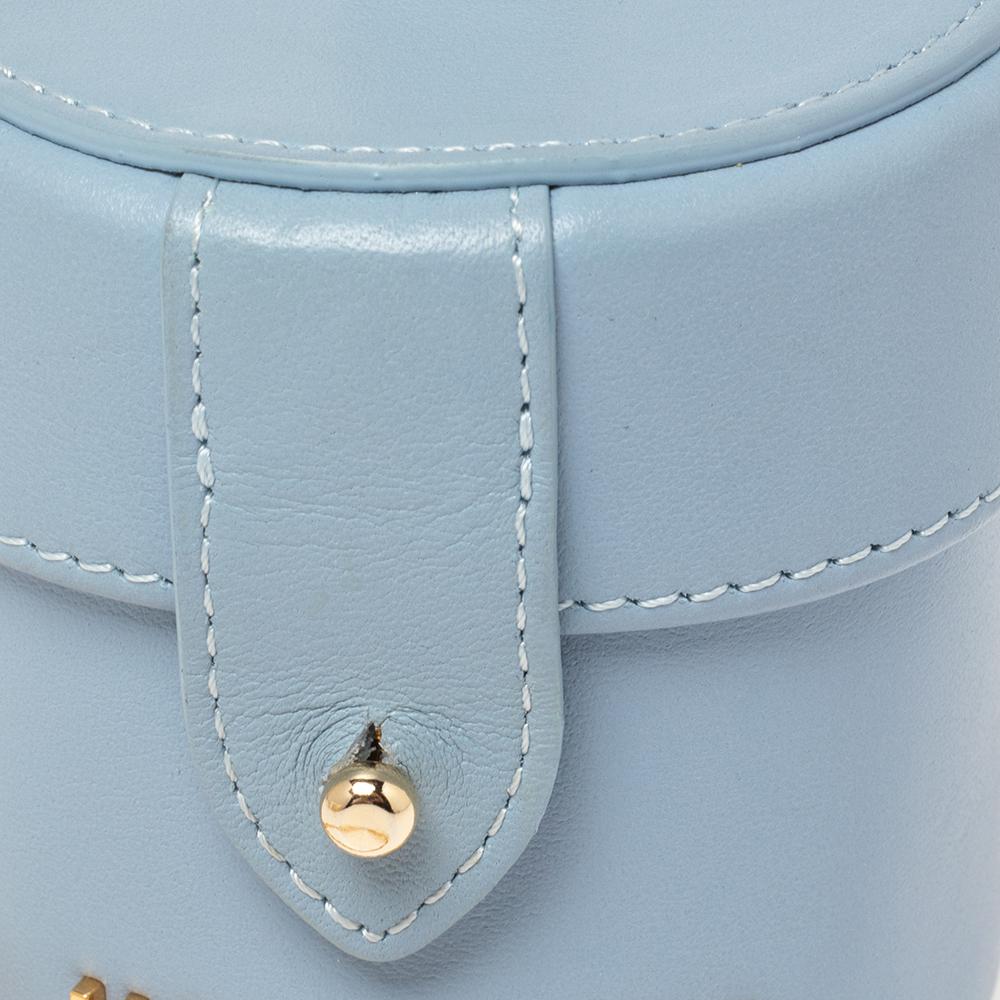 Jacquemus Light Blue Leather Mini Le Vanity Shoulder Bag 2