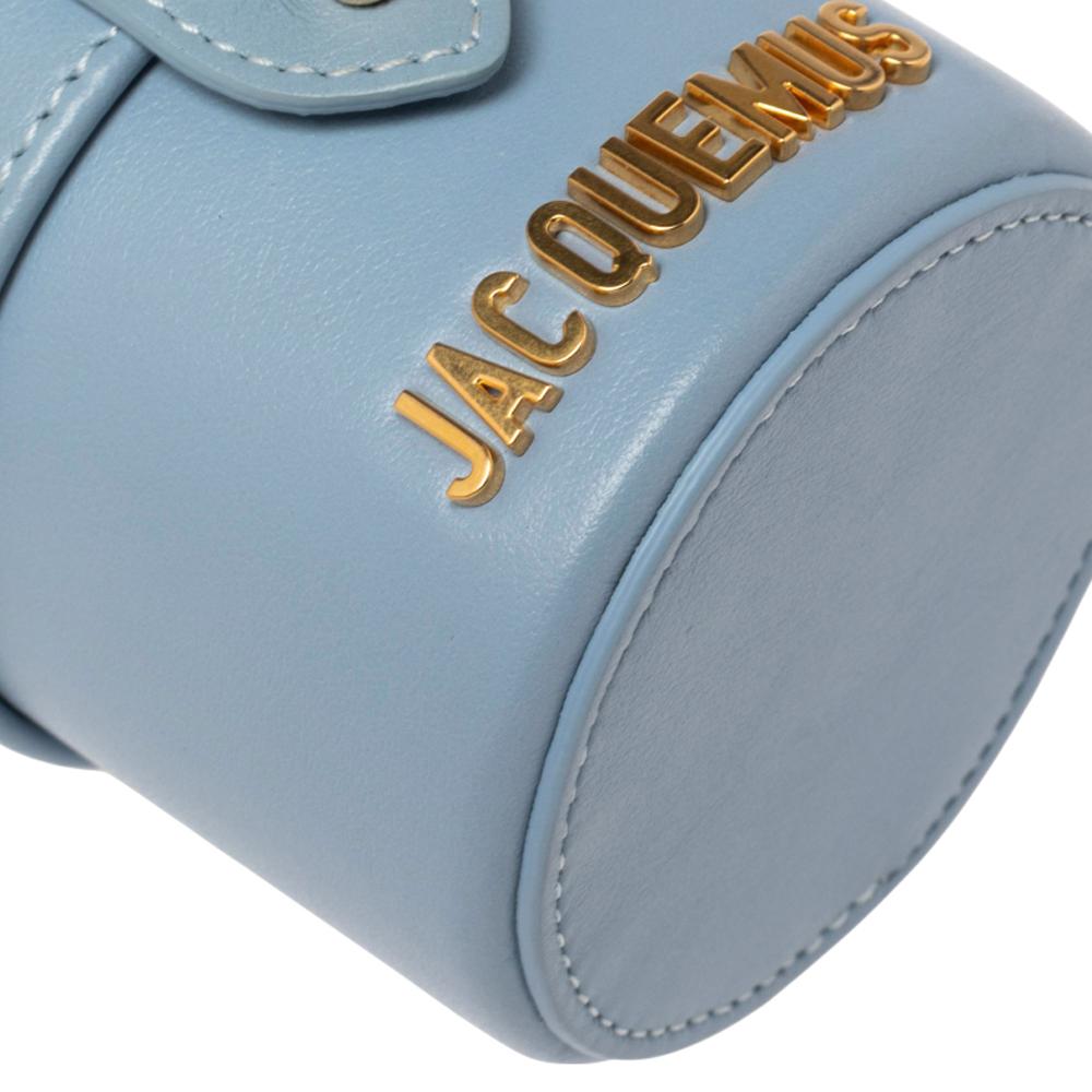 Jacquemus Light Blue Leather Mini Le Vanity Shoulder Bag 1