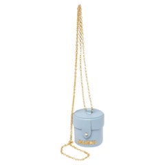 Jacquemus Light Blue Leather Mini Le Vanity Shoulder Bag