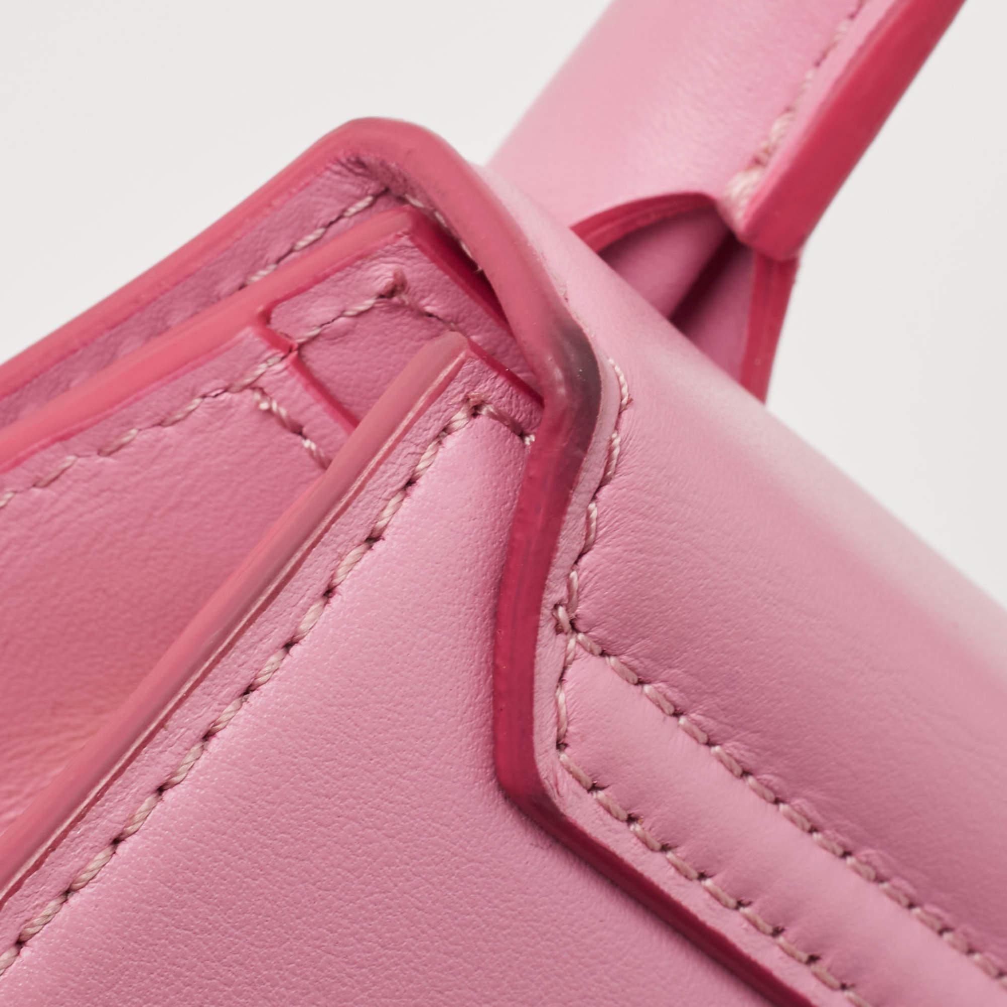 Jacquemus Light Pink Leather Le Chiquito Moyen Top Handle Bag 9