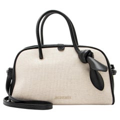 Jacquemus Linen Le Turismo Small Bowling Bag