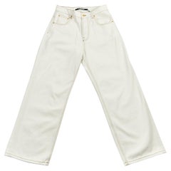 JACQUEMUS Logo-patch Wide Leg Jeans - Size 28 (US)