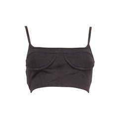Jacquemus Navy Le Haut Melo Crop Top Taglia S