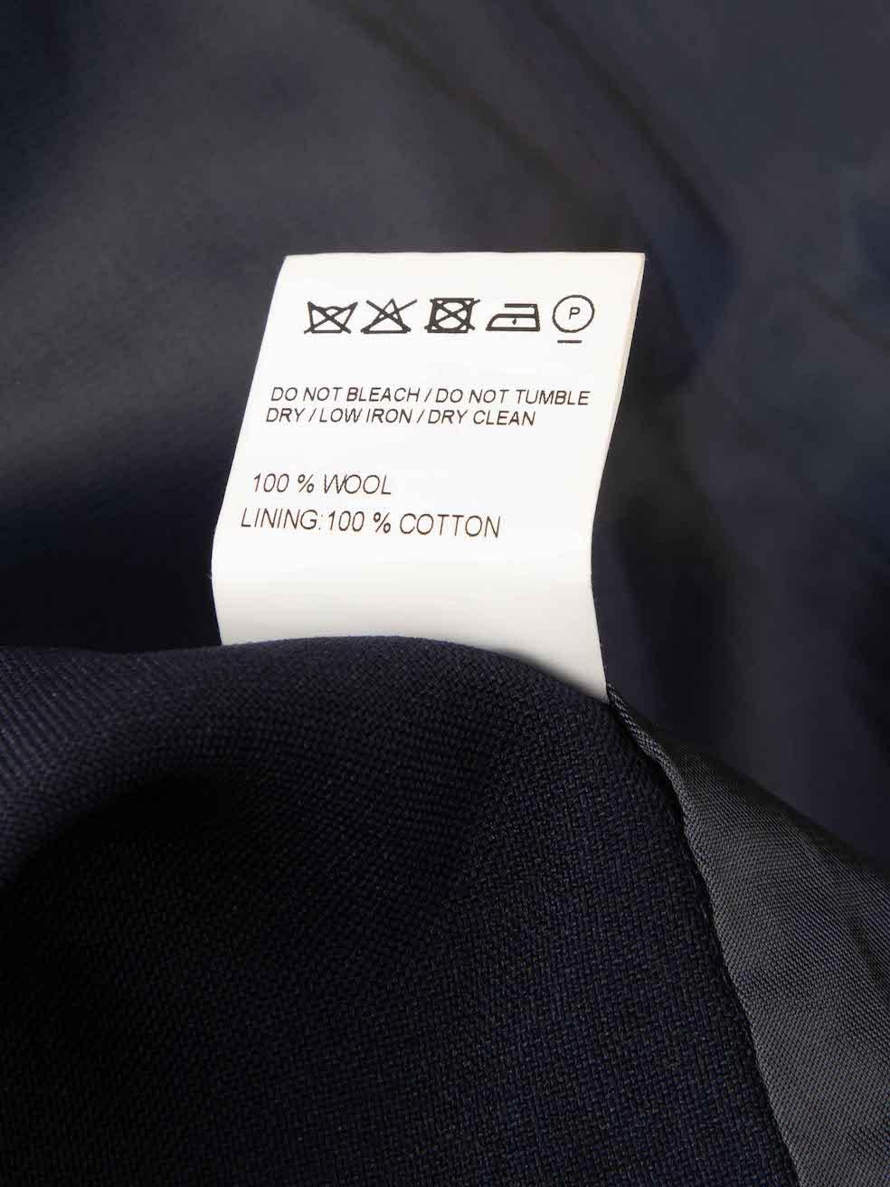 Jacquemus Navy Wool Single Breasted Buttoned Blazer Size S 3