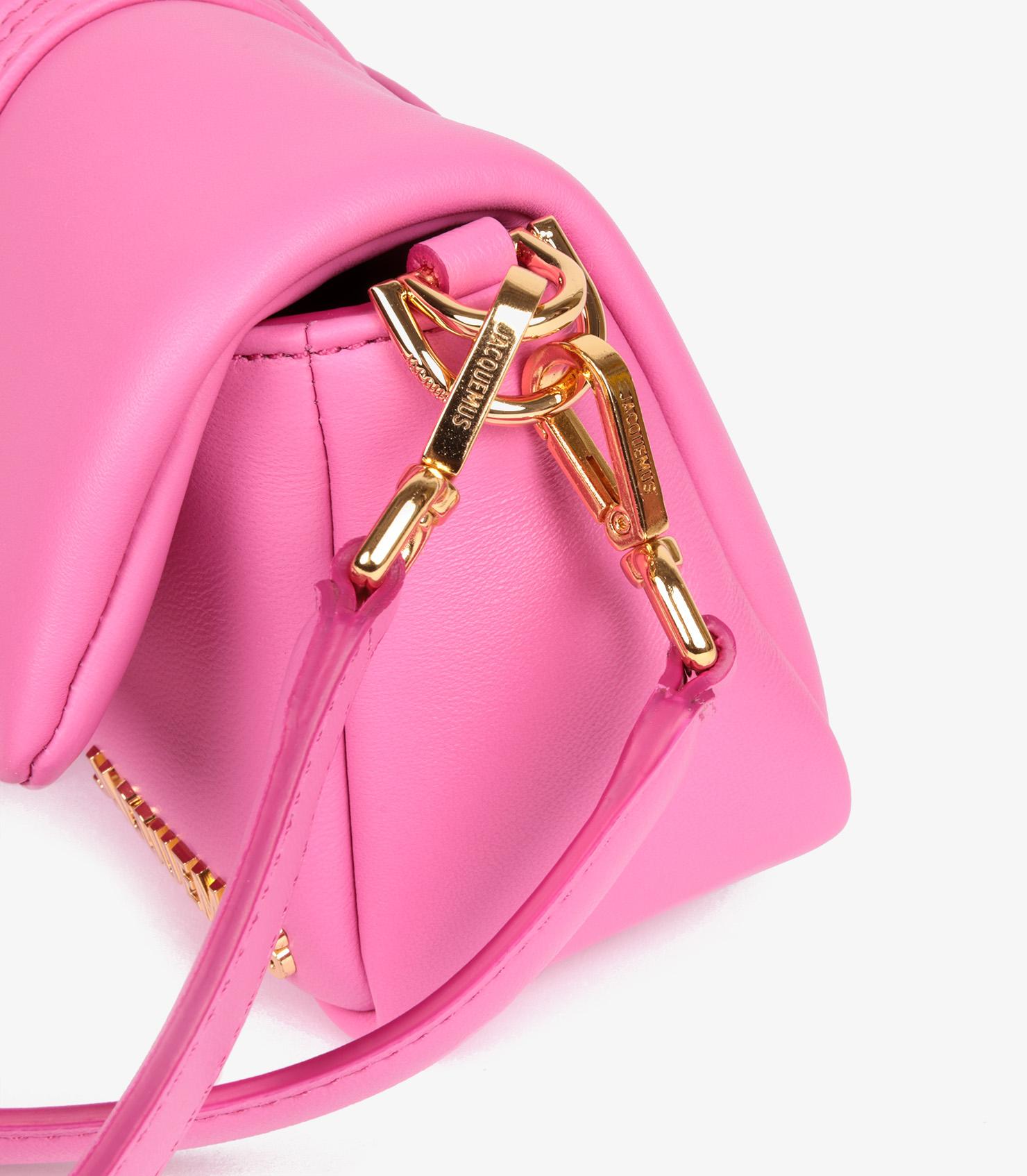 Jacquemus Neon Pink Lambskin Leather Le Petit Bambimou For Sale 3