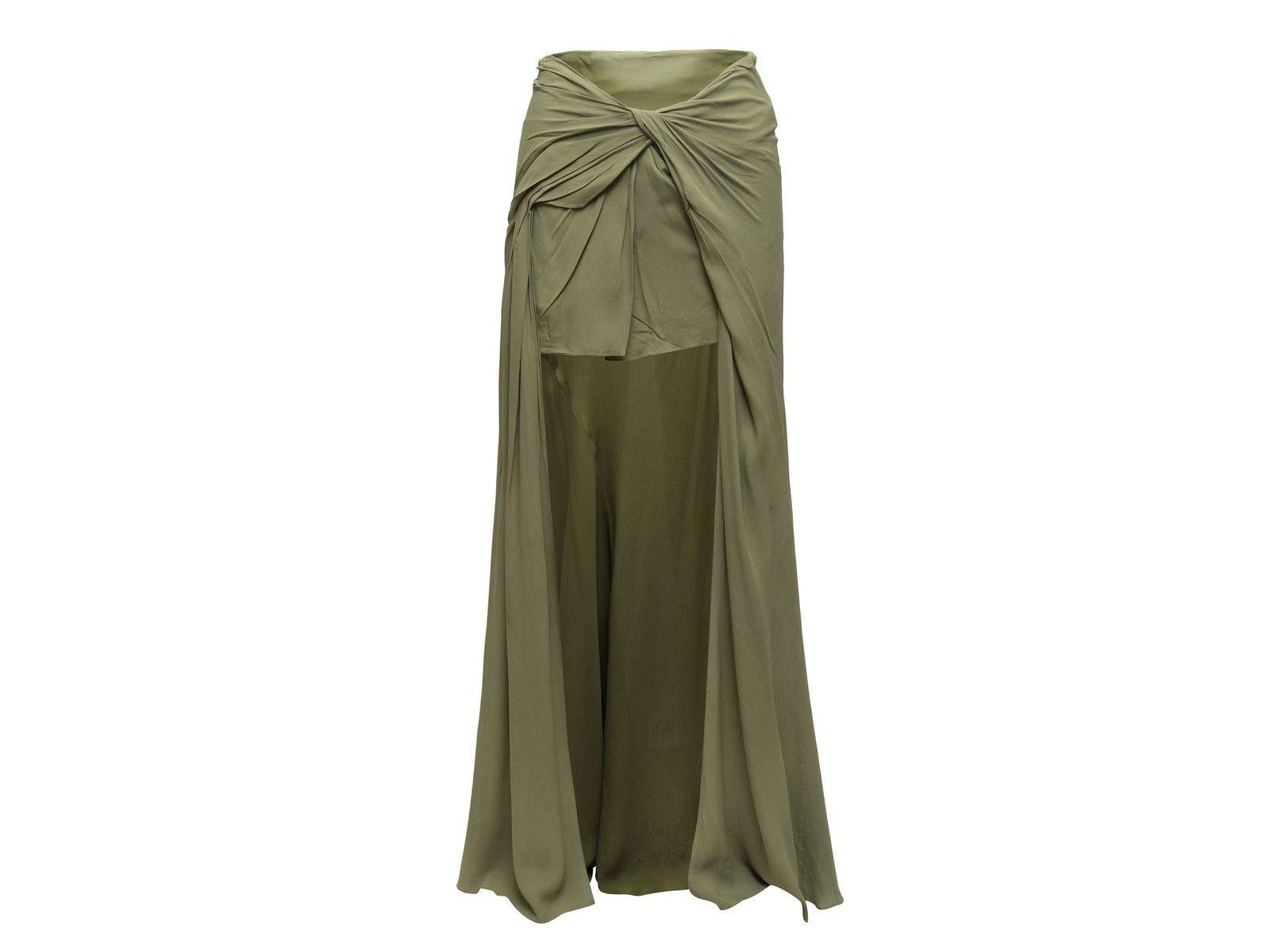 Women's Jacquemus Olive High-Low Skirt