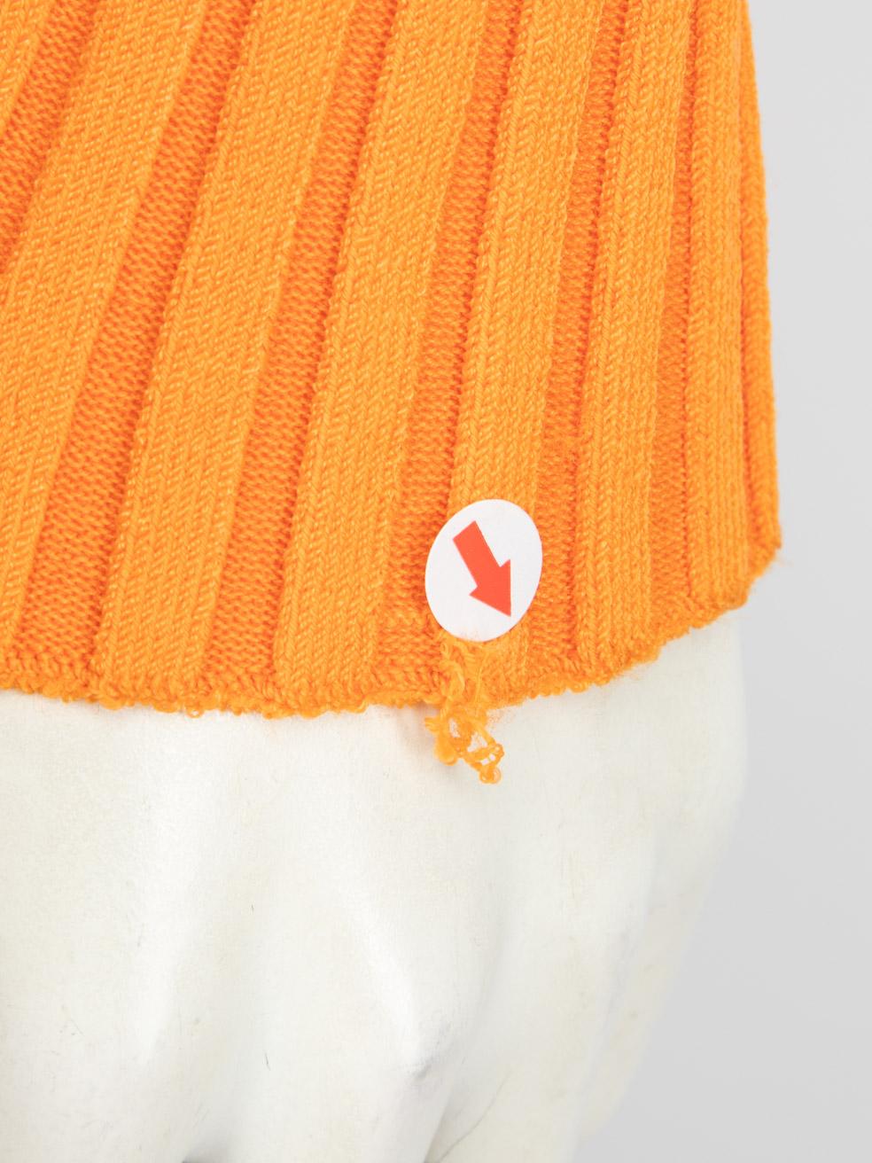 Women's Jacquemus Orange La Maille Pral√π Cropped Cardigan Size XS For Sale