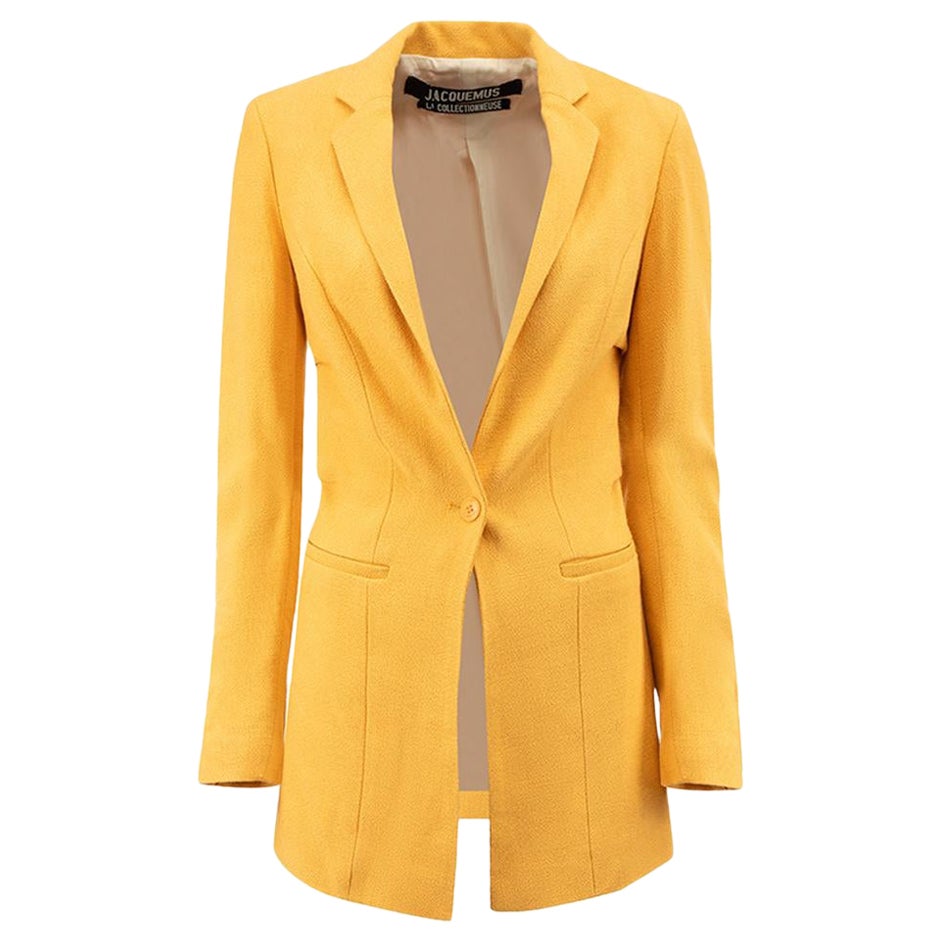 Jacquemus Orange La Veste Bergamo Blazer Size XS