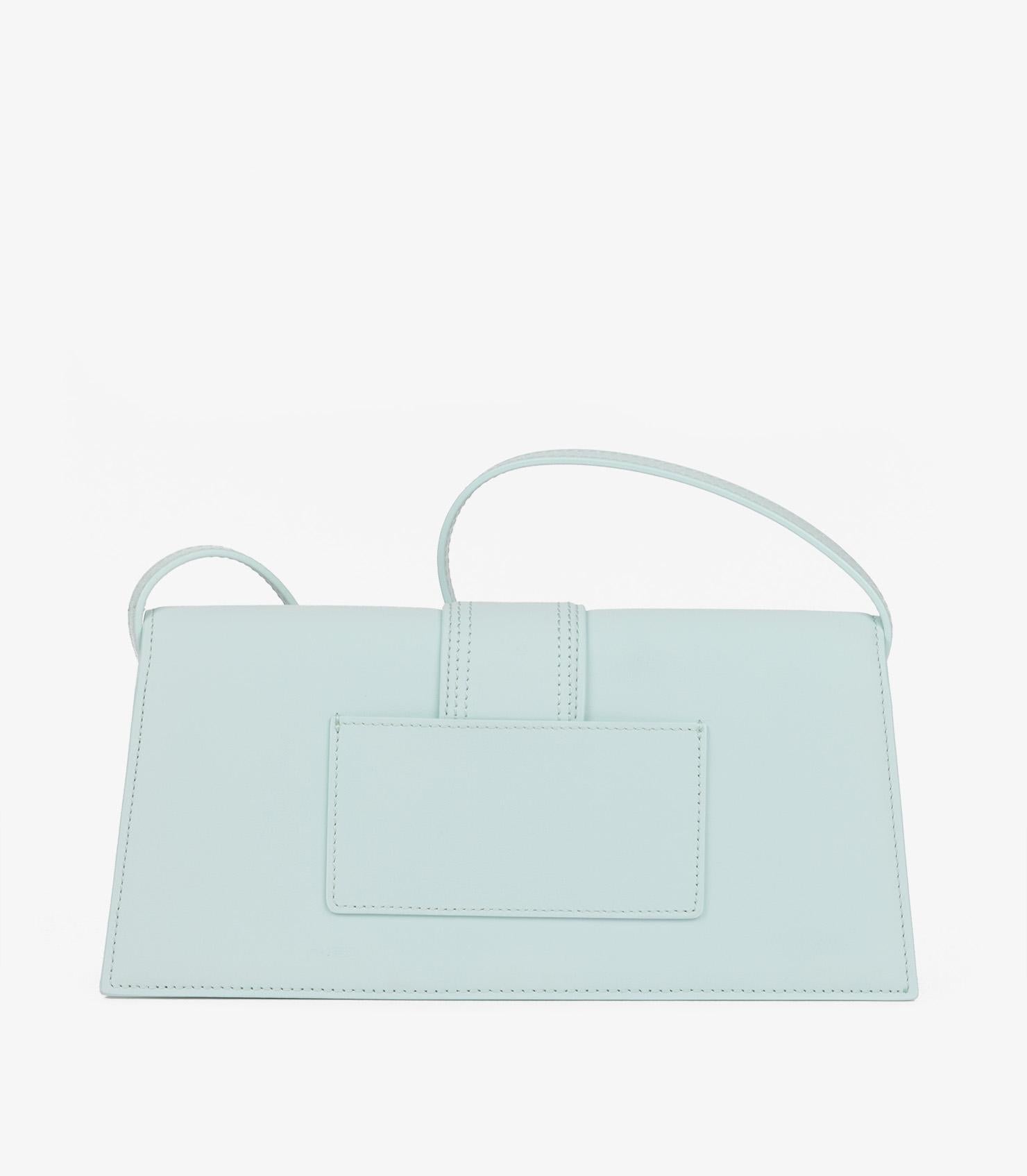 Jacquemus Pale Blue Smooth Calfskin Leather Le Bambino Long For Sale 1