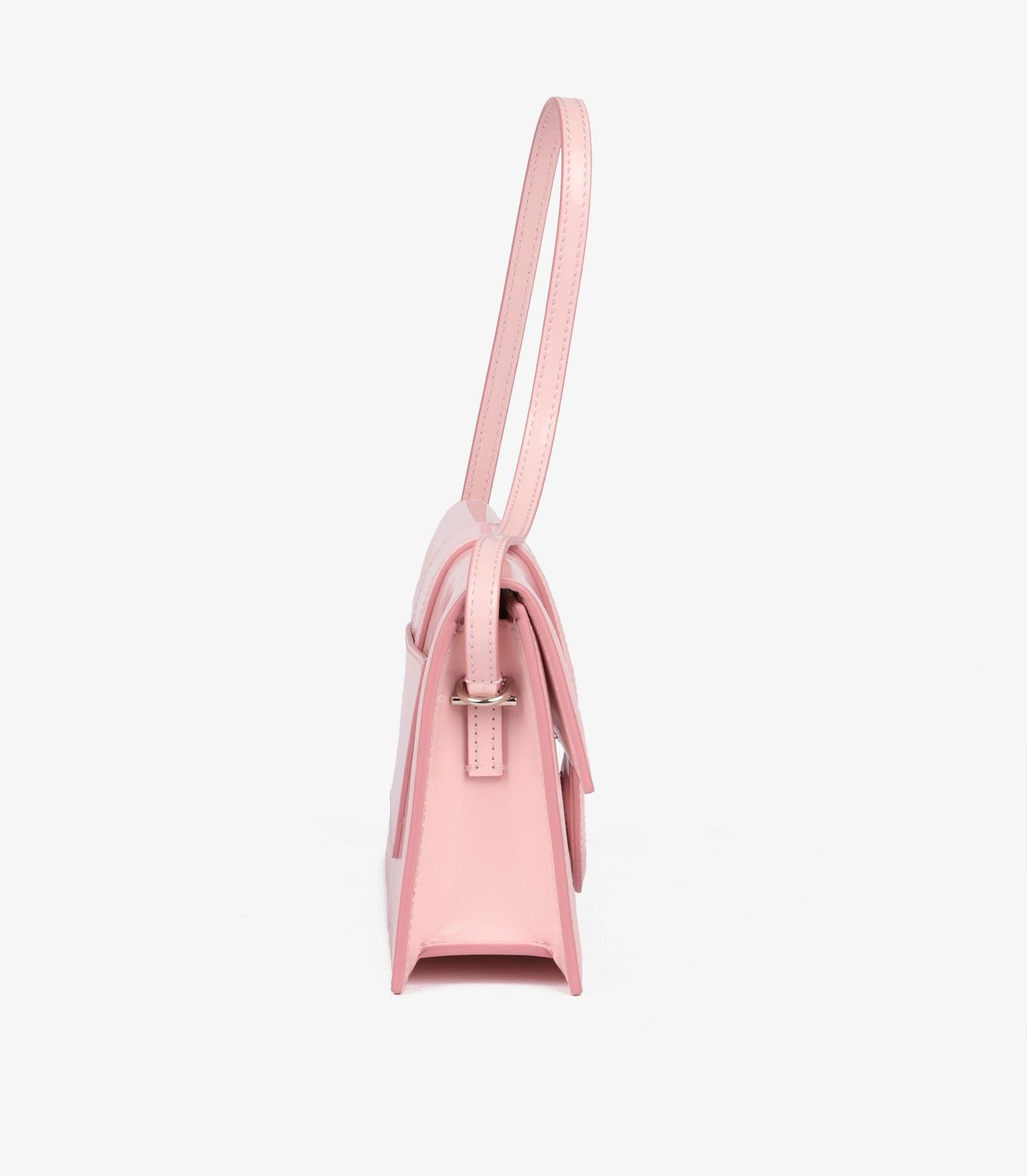 Women's Jacquemus Pale Pink Patent Leather Le Bambino Long For Sale