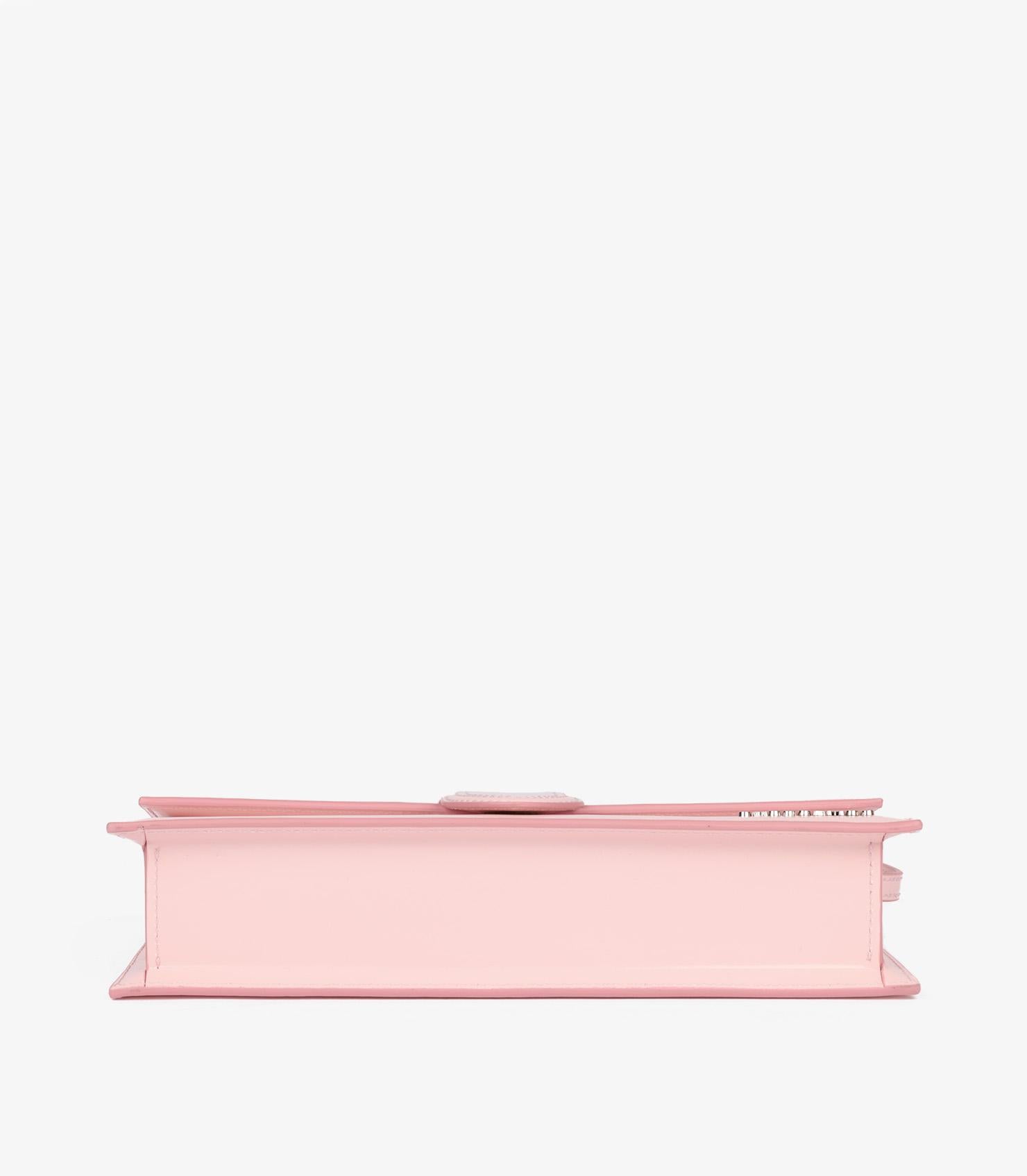 Jacquemus Pale Pink Patent Leather Le Bambino Long For Sale 2