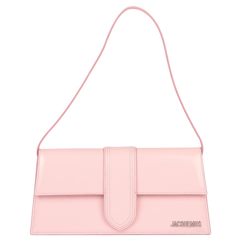 Jacquemus Le Bambino Long Osier Woven Shoulder Bag, Pale Pink, Women's, Handbags & Purses Shoulder Bags
