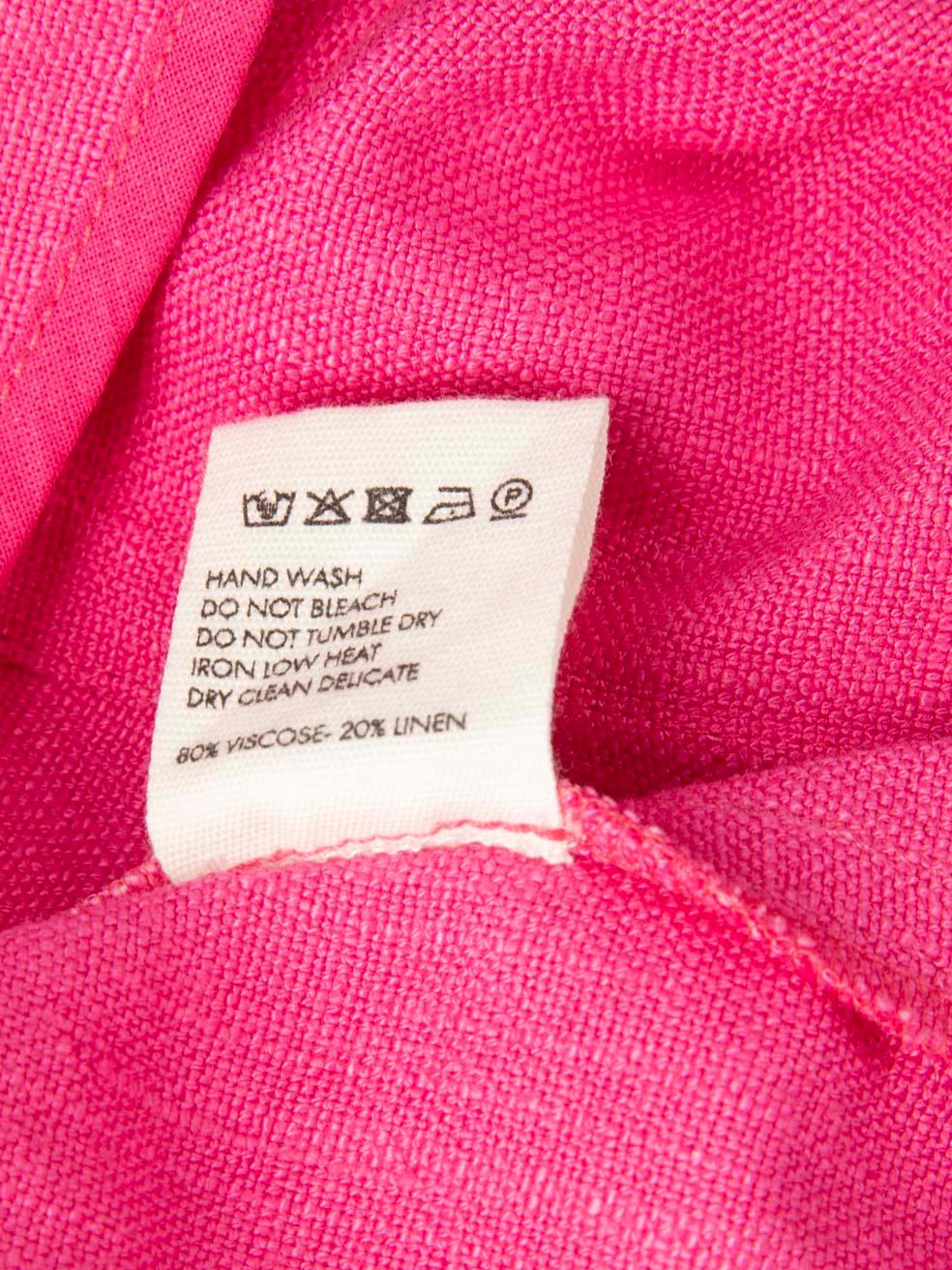 Jacquemus Rosa La Jupe Valery Midirock mit Ausschnitt Größe M Damen im Angebot