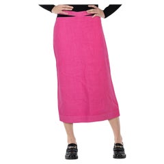 Jacquemus Rosa La Jupe Valery Cutout Midi Skirt Taglia M.