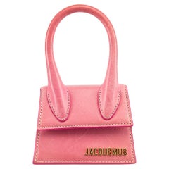 Used Jacquemus Pink Leather Le Chiquito Mini Bag