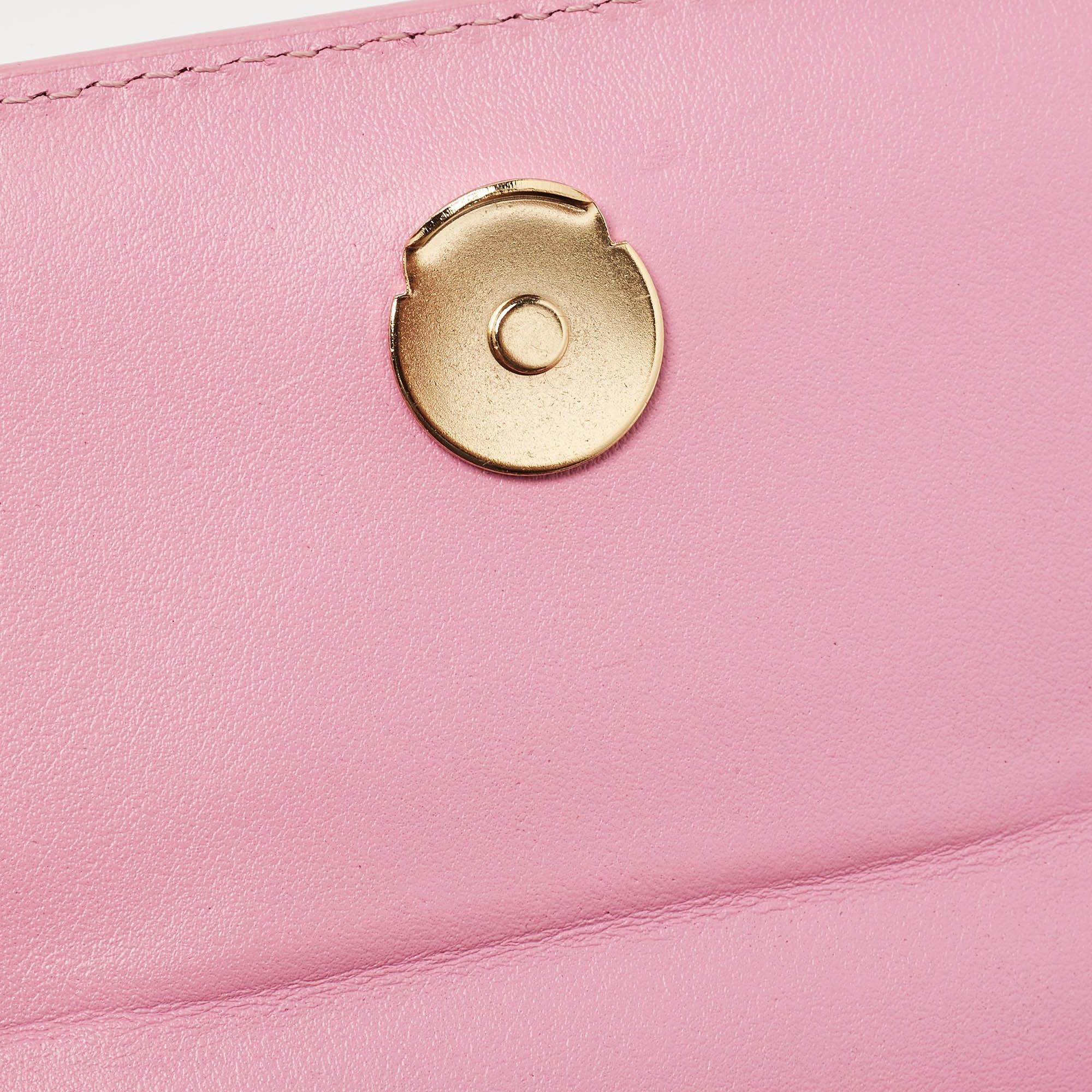 Jacquemus Pink Leather Le Chiquito Noeud Top Handle Bag In Excellent Condition In Dubai, Al Qouz 2