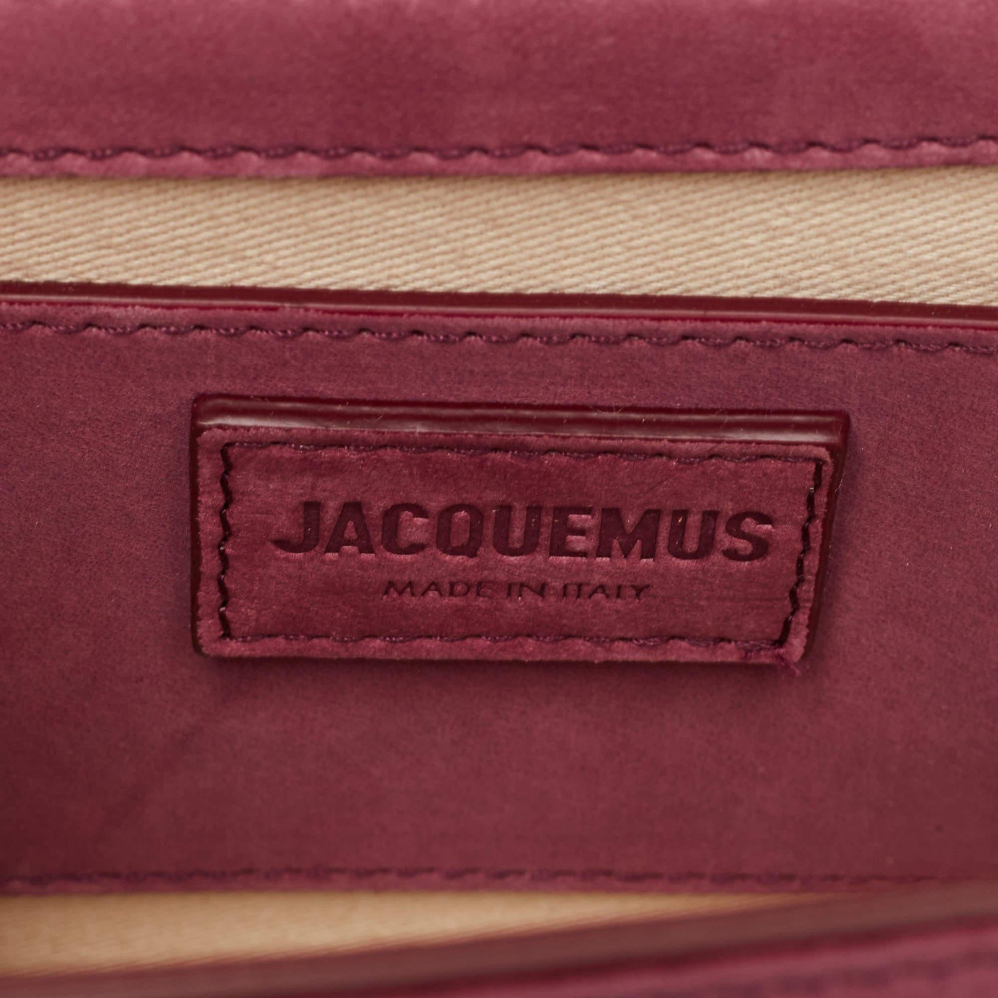 Jacquemus Pink Nubuck Le Grand Bambino Top Handle Bag 1