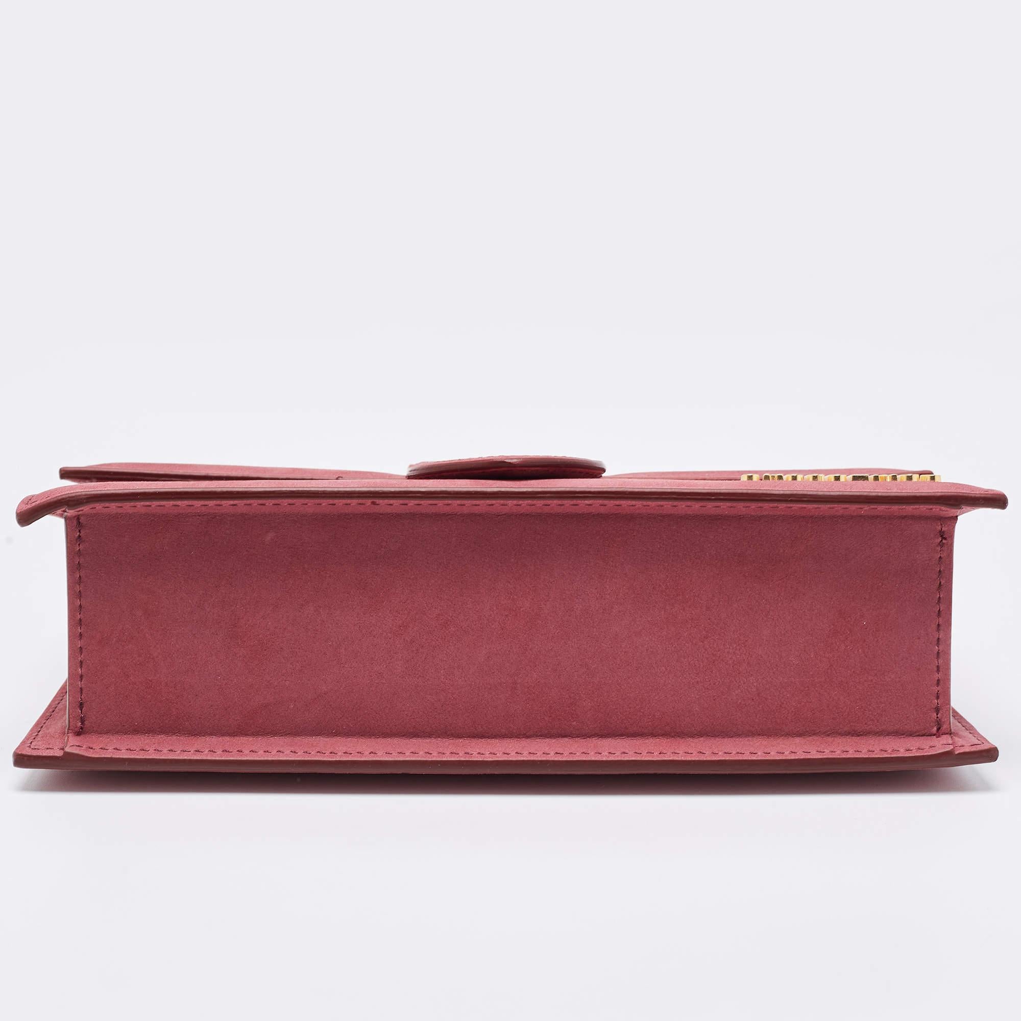 Jacquemus Pink Nubuck Leather Le Grand Bambino Top Handle Bag 8