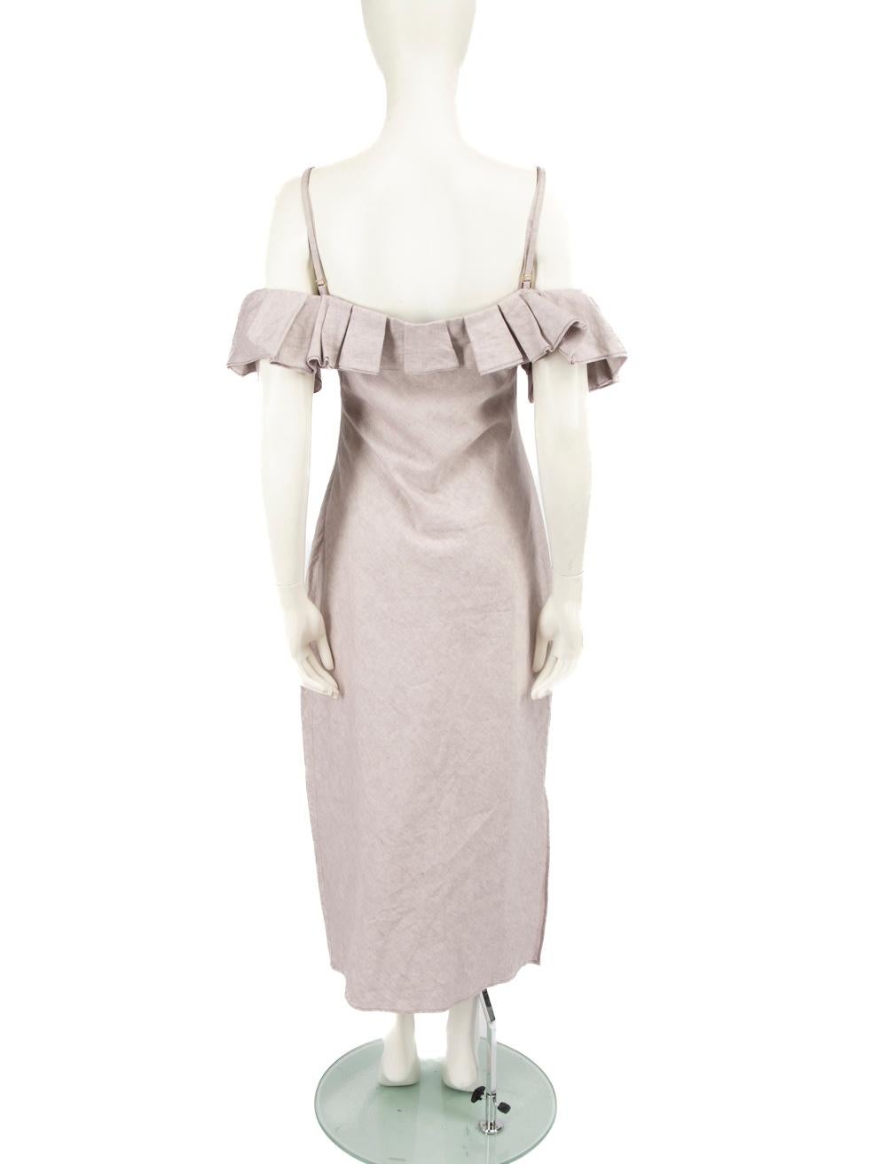 Gray Jacquemus Purple La Robe Pampelonne Dress Size M For Sale