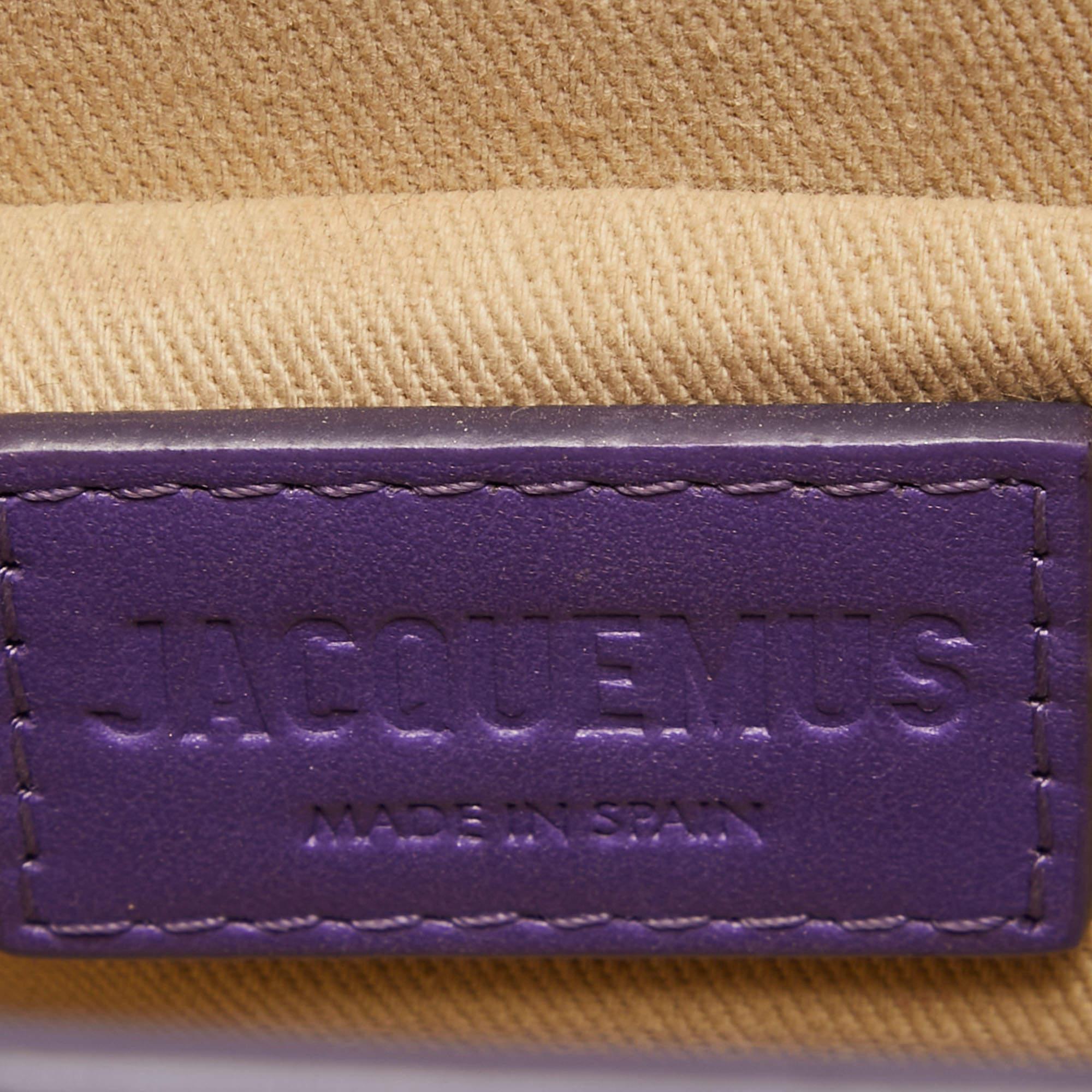 Jacquemus Purple Leather Le Chiquito Noeud Top Handle Bag 7