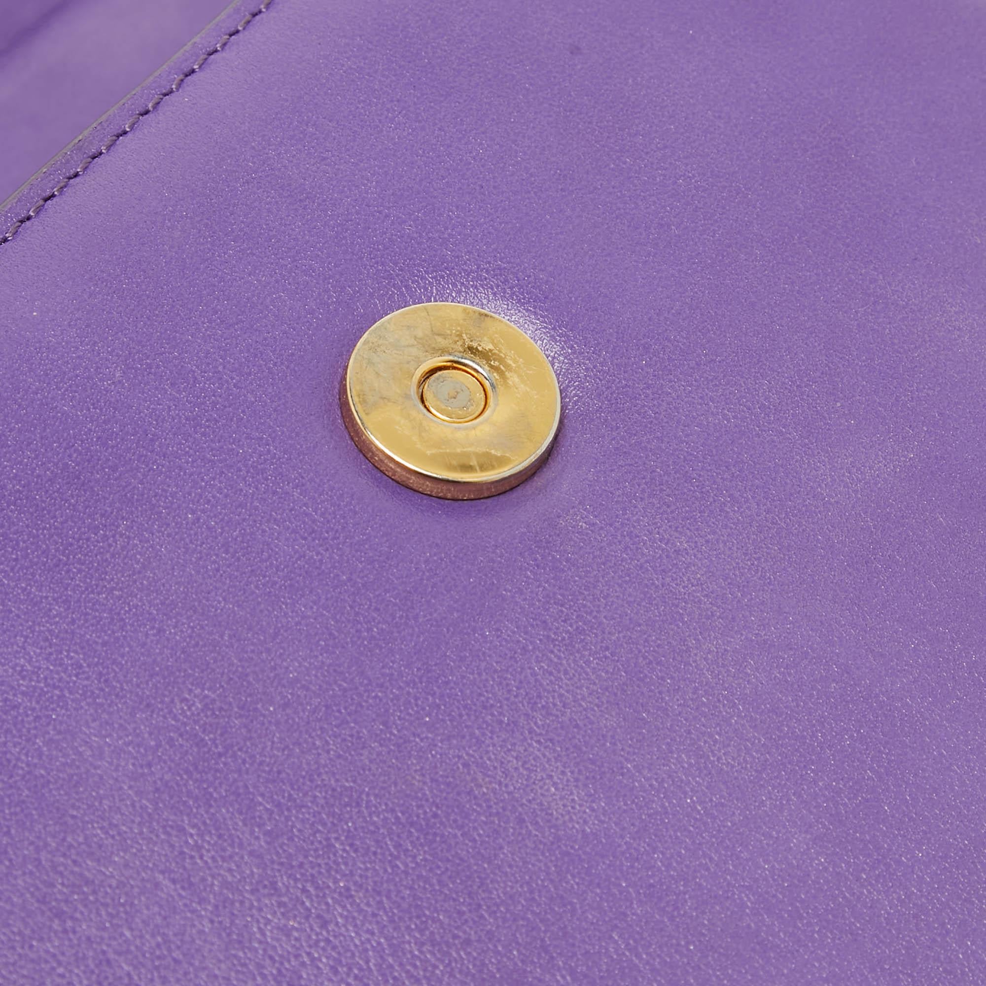 Jacquemus Purple Leather Le Chiquito Noeud Top Handle Bag 8