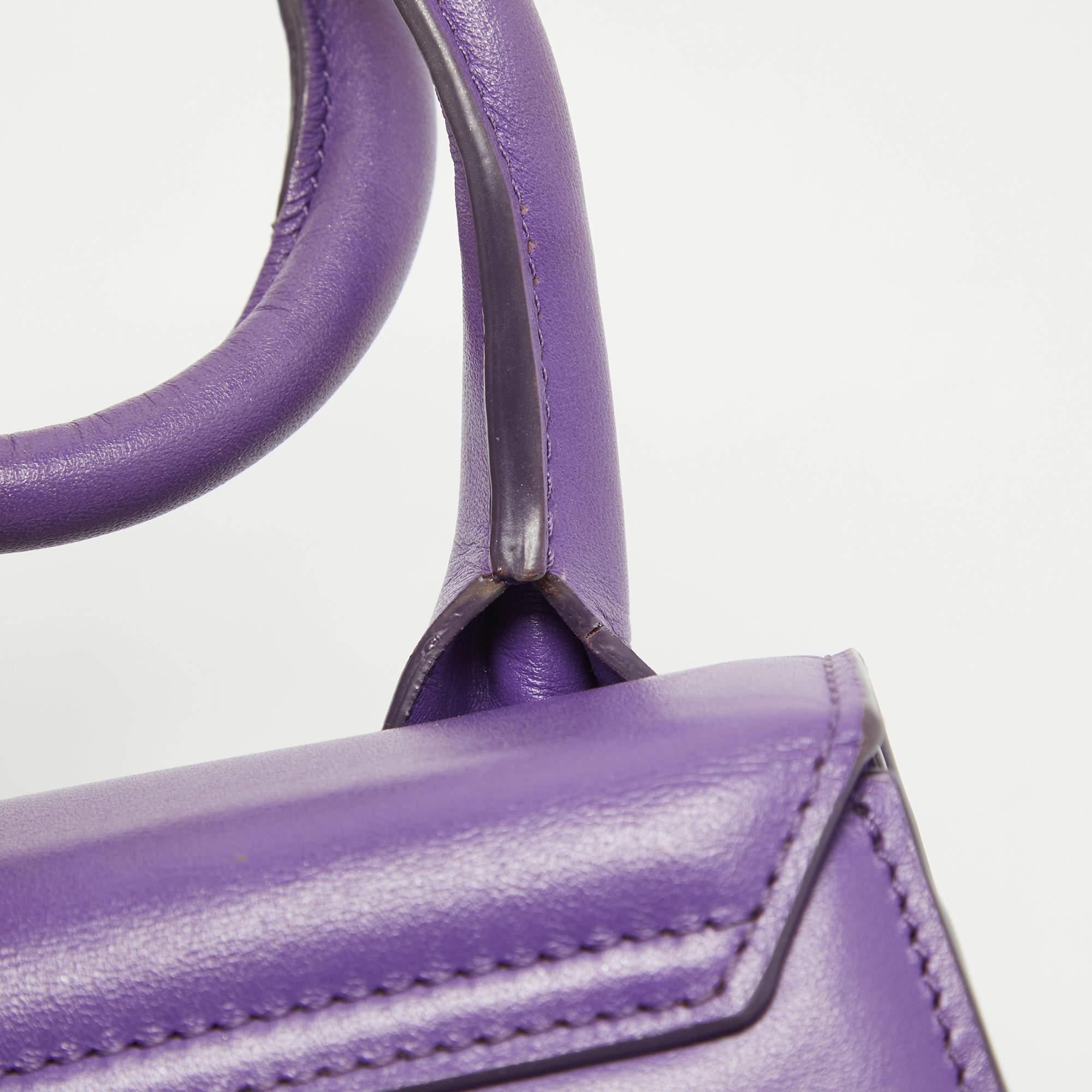 Jacquemus Purple Leather Le Chiquito Noeud Top Handle Bag 5