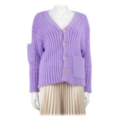 Jacquemus Purple Neve Sleeve Pocket Le Cardigan Size XS